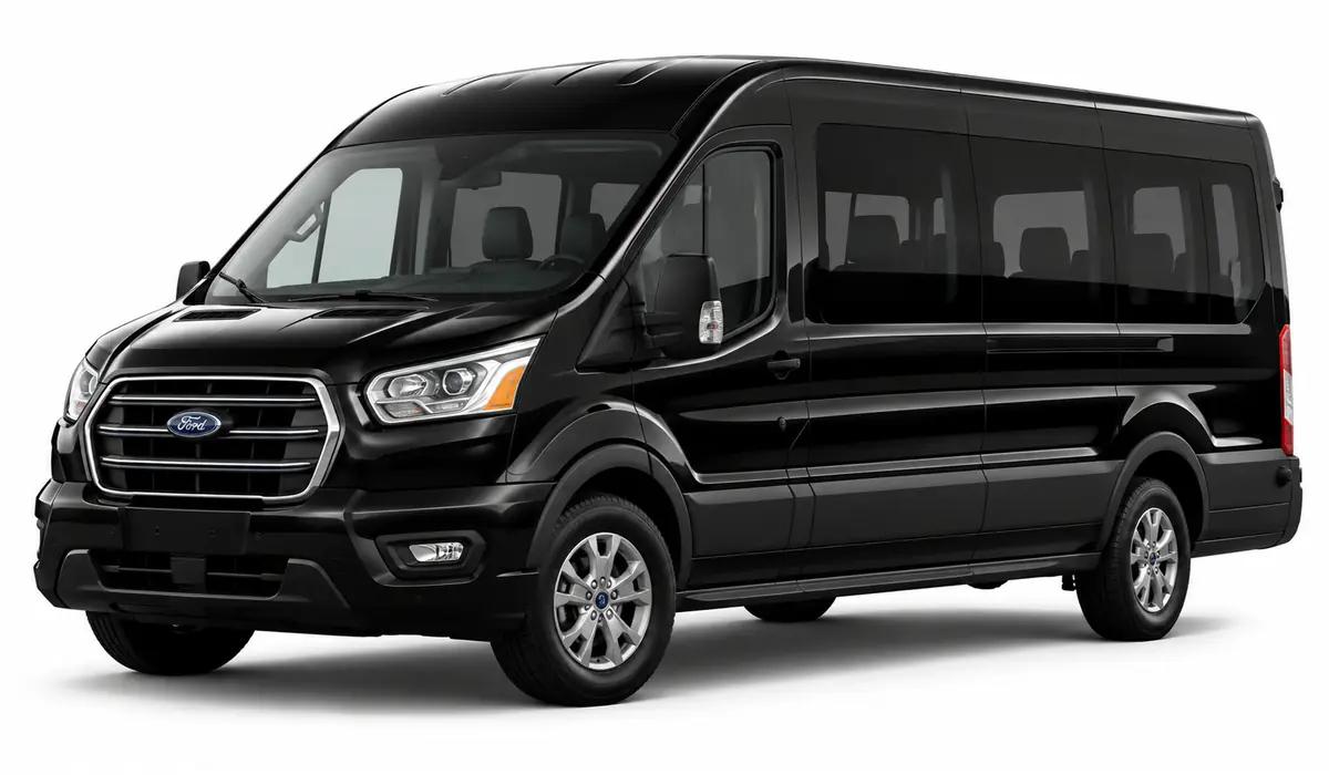 Passenger Van, Ford Transit, for Seattle airport group transportation